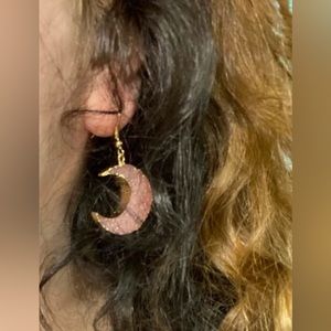 Beautiful Moon Drop Earrings